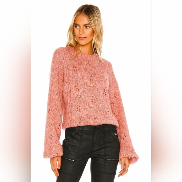 Joie Revolve Lihui Wool Alpaca Sweater in Tulip - Picture 1 of 8